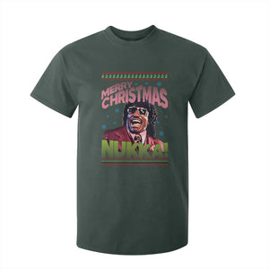 Funny Retro Merry Christmas Nukka Parody T Shirt For Kid Xmas Throwback Parody Urban Comedy TS02 Dark Forest Green Print Your Wear