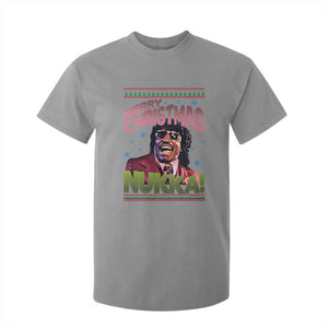 Funny Retro Merry Christmas Nukka Parody T Shirt For Kid Xmas Throwback Parody Urban Comedy TS02 Sport Gray Print Your Wear