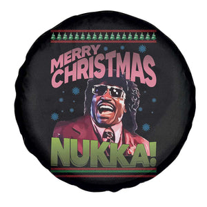Funny Retro Merry Christmas Nukka Parody Spare Tire Cover Xmas Throwback Parody Urban Comedy TS02 Print Your Wear