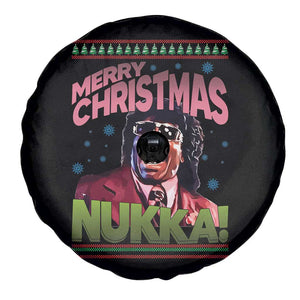 Funny Retro Merry Christmas Nukka Parody Spare Tire Cover Xmas Throwback Parody Urban Comedy TS02 Print Your Wear