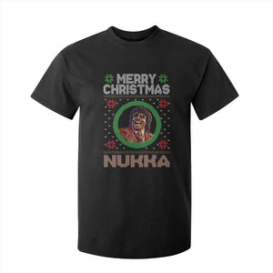 Funny Retro Merry Christmas Nukka Parody T Shirt For Kid Holiday Cheer 90s Xmas Throwback Parody TS02 Black Print Your Wear