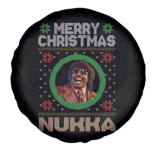 Funny Retro Merry Christmas Nukka Parody Spare Tire Cover Holiday Cheer 90s Xmas Throwback Parody TS02 Print Your Wear