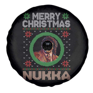 Funny Retro Merry Christmas Nukka Parody Spare Tire Cover Holiday Cheer 90s Xmas Throwback Parody TS02 Print Your Wear