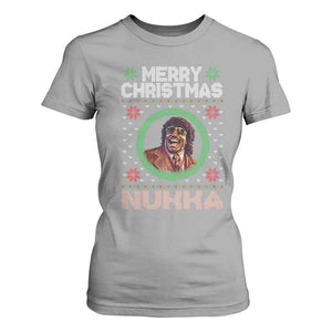 Funny Retro Merry Christmas Nukka Parody T Shirt For Women Holiday Cheer 90s Xmas Throwback Parody TS02 Sport Gray Print Your Wear