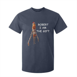 Funny Marcus the Worm in Ugly Christmas Sweater T Shirt For Kid Robert I Am the Gift Meme Holiday Humor TS02 Navy Print Your Wear