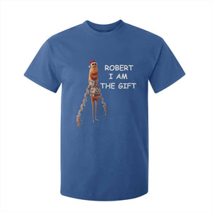 Funny Marcus the Worm in Ugly Christmas Sweater T Shirt For Kid Robert I Am the Gift Meme Holiday Humor TS02 Royal Blue Print Your Wear