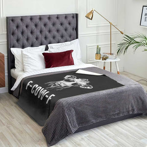 Funny F-Cow-F Cow Attitude Meme Throw Blanket Subtle Sass Farm Fresh Humor TS02 Print Your Wear