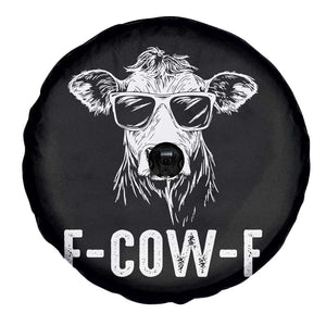 Funny F-Cow-F Cow Attitude Meme Spare Tire Cover Subtle Sass Farm Fresh Humor TS02 Print Your Wear