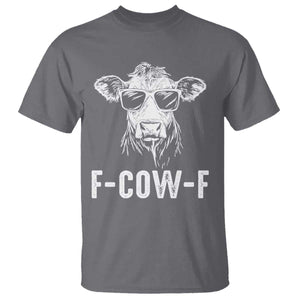 Funny F-Cow-F Cow Attitude Meme T Shirt Subtle Sass Farm Fresh Humor TS02 Charcoal Print Your Wear