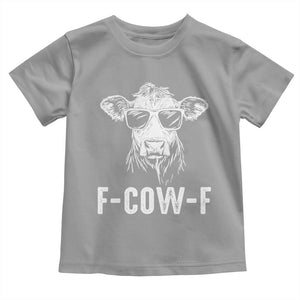 Funny F-Cow-F Cow Attitude Meme Toddler T Shirt Subtle Sass Farm Fresh Humor TS02 Sport Gray Print Your Wear