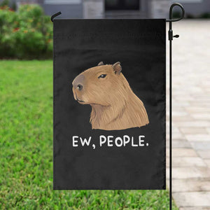 Anti Social Capybara Meme Garden Flag Ew People Sarcastic Funny Introvert Gift TS02 Print Your Wear