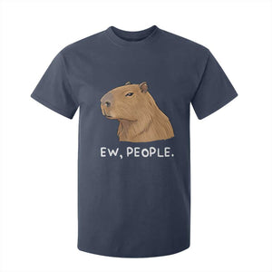 Anti Social Capybara Meme T Shirt For Kid Ew People Sarcastic Funny Introvert Gift TS02 Navy Print Your Wear