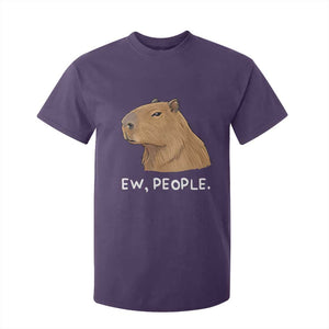 Anti Social Capybara Meme T Shirt For Kid Ew People Sarcastic Funny Introvert Gift TS02 Purple Print Your Wear