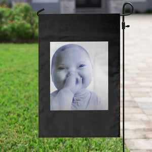 Funny Tuff Baby Giggling Meme Garden Flag Viral AI Niche Baby Holding Laugh Photo TS02 Print Your Wear