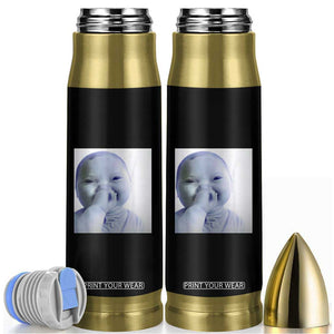 Funny Tuff Baby Giggling Meme Bullet Tumbler Viral AI Niche Baby Holding Laugh Photo TS02 Black Print Your Wear