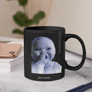 Funny Tuff Baby Giggling Meme Coffee Mug Viral AI Niche Baby Holding Laugh Face TS02 Print Your Wear