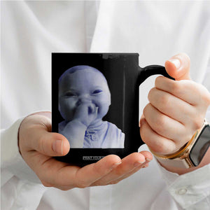 Funny Tuff Baby Giggling Meme Coffee Mug Viral AI Niche Baby Holding Laugh Face TS02 Print Your Wear