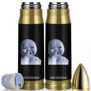Funny Tuff Baby Giggling Meme Bullet Tumbler Viral AI Niche Baby Holding Laugh Face TS02 Black Print Your Wear