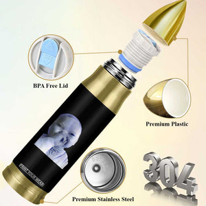 Funny Tuff Baby Giggling Meme Bullet Tumbler Viral AI Niche Baby Holding Laugh Face TS02 Print Your Wear