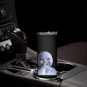 Funny Tuff Baby Giggling Meme Skinny Tumbler Viral AI Niche Baby Holding Laugh Face TS02 Print Your Wear