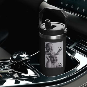Funny Tuff Baby 67 Meme Flip Straw Tumbler Viral AI Niche Baby Six Seven Hand Gesture TS02 Print Your Wear