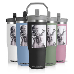 Funny Tuff Baby 67 Meme Flip Straw Tumbler Viral AI Niche Baby Six Seven Hand Gesture TS02 Print Your Wear