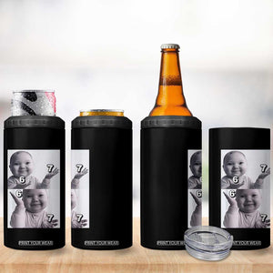 Funny Tuff Baby 67 Meme 4 in 1 Can Cooler Tumbler Viral AI Niche Baby Six Seven Hand Gesture TS02 Print Your Wear