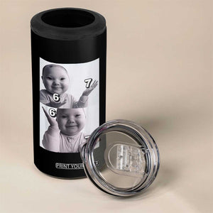 Funny Tuff Baby 67 Meme 4 in 1 Can Cooler Tumbler Viral AI Niche Baby Six Seven Hand Gesture TS02 Print Your Wear