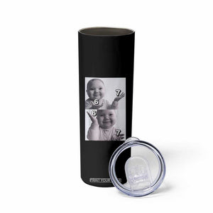 Funny Tuff Baby 67 Meme Skinny Tumbler Viral AI Niche Baby Six Seven Hand Gesture TS02 Print Your Wear