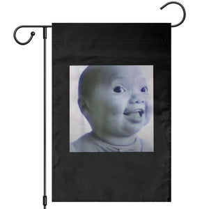Funny Tuff Baby Side Eye Meme Garden Flag Viral AI Niche Baby Face Reaction TS02 Black Print Your Wear