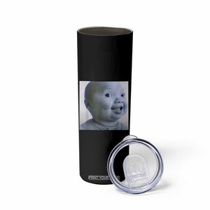 Funny Tuff Baby Side Eye Meme Skinny Tumbler Viral AI Niche Baby Face Reaction TS02 Print Your Wear