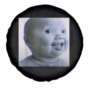 Funny Tuff Baby Side Eye Meme Spare Tire Cover Viral AI Niche Baby Face Reaction TS02 Print Your Wear