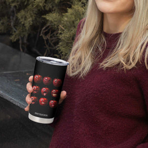 Funny Freaky Apple Faces Meme Graphic Tumbler Cup Surreal Weird AI Fruit Emotions TS02 Print Your Wear