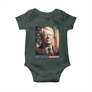 39th President Jimmy Carter Baby Onesie America's Grandpa Presidents' Day USA Flag Vintage TS02 Print Your Wear