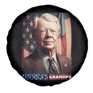 39th President Jimmy Carter Spare Tire Cover America's Grandpa Presidents' Day USA Flag Vintage TS02 Print Your Wear
