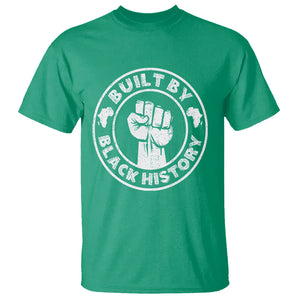 Black History Month T Shirt Built By Black History Afro Melanin TS02 Irish Green Printyourwear
