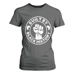 Built By Black History T Shirt For Women African American Pride TS02 Dark Heather Print Your Wear