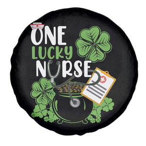 Funny One Lucky Nurse St Patricks Day Spare Tire Cover Scrub Life RN ICU ER with Stethoscope TS02 Print Your Wear