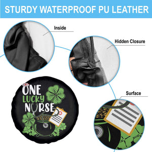 Funny One Lucky Nurse St Patricks Day Spare Tire Cover Scrub Life RN ICU ER with Stethoscope TS02 Print Your Wear