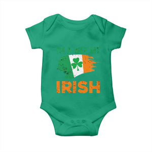 Funny St Patricks Day Baby Onesie I'm A Wee Bit Irish Leprechaun Shenanigan TS02 Irish Green Print Your Wear