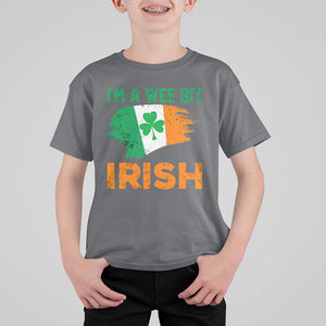 Funny St. Patricks Day T Shirt For Kid I'm A Wee Bit Irish Leprechaun Shenanigan TS02 Charcoal Printyourwear