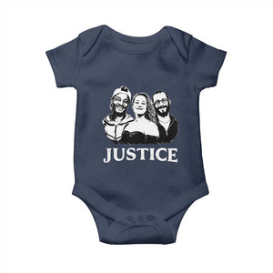 Justice for Porter Pretti Good Memorial Baby Onesie Rest in Power Tribute Minnesota Protest TS02 Navy Print Your Wear