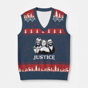 Justice for Porter Pretti Good Memorial V-Neck Knit Sweater Vest Rest in Power Tribute Minnesota Protest TS02 Navy Red Print Your Wear