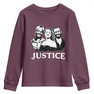 Justice for Porter Pretti Good Memorial Youth Sweatshirt Rest in Power Tribute Minnesota Protest TS02 Maroon Print Your Wear