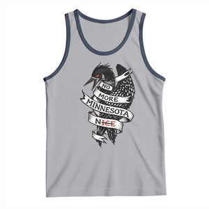 No More Minnesota Nice Loon Resistance Tank Top Ice Out Rebellion TS02 Athletic Heather Navy Print Your Wear