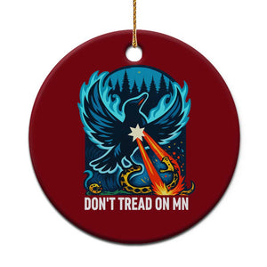 Don’t Tread on MN Minnesota Ceramic Ornament Rebel Loon Ice Out Resistance TS02 1pc Red Print Your Wear