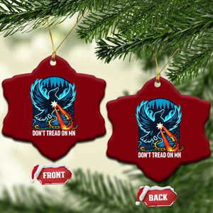 Don’t Tread on MN Minnesota Ceramic Ornament Rebel Loon Ice Out Resistance TS02 Print Your Wear