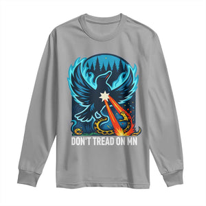 Don’t Tread on MN Minnesota Long Sleeve Shirt Rebel Loon Ice Out Resistance TS02 Sport Gray Print Your Wear