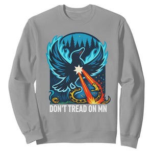Don’t Tread on MN Minnesota Sweatshirt Rebel Loon Ice Out Resistance TS02 Sport Gray Print Your Wear