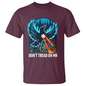 Don’t Tread on MN Minnesota T Shirt Rebel Loon Ice Out Resistance TS02 Maroon Print Your Wear